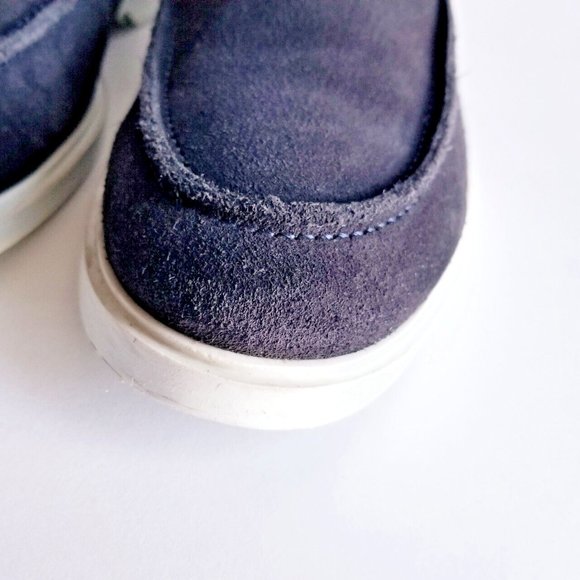 RUDY'S Paris Mommy Navy Nubuck Calfskin Leather Moccasins Sz 43 10 Blue Loafers - Picture 12 of 12